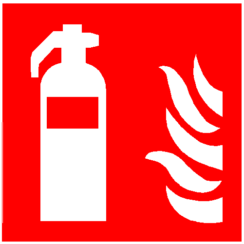 fire extinguisher symbol in plan